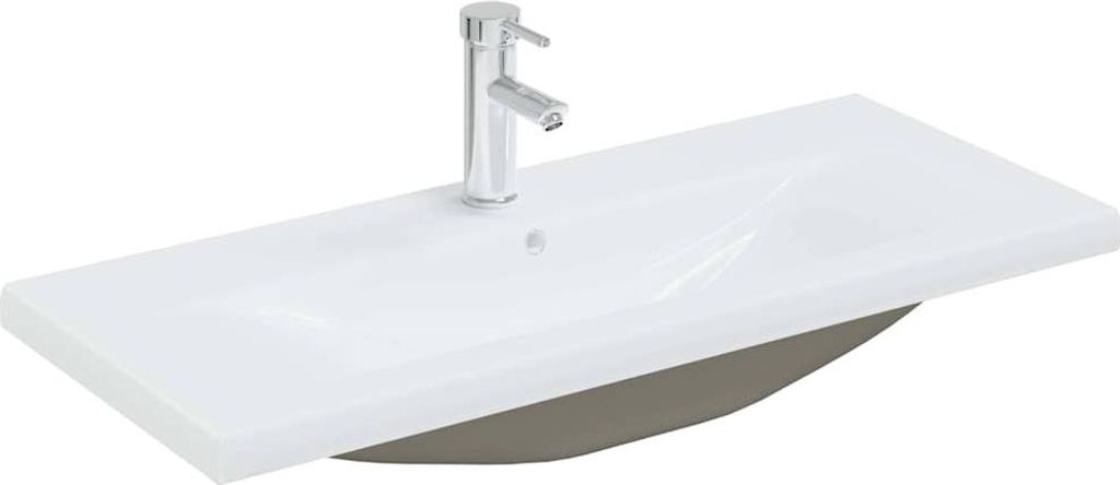 "WINTER SALE"Badezimmermöbel-Set stylische - Badezimmerschrank, Badschrank - 4 pcs Schwarz Eichen-Optik Holzwerkstoff - Badezimmerschränke NeuMö...