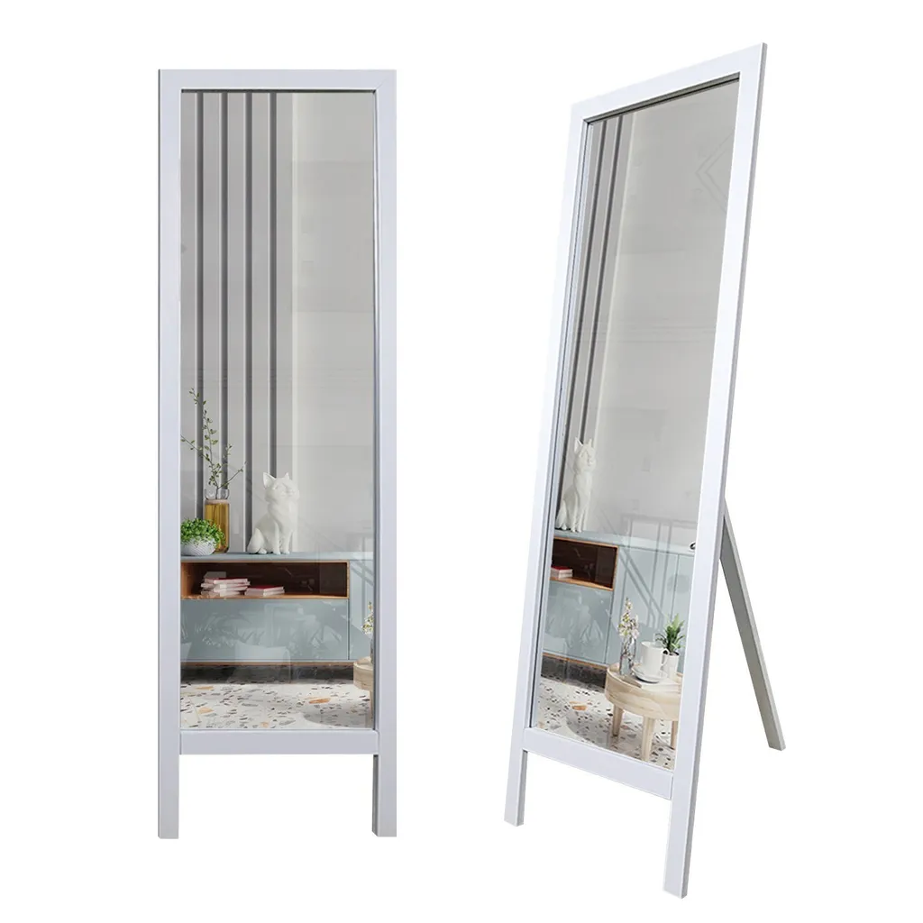 Skye Decor Cheval 145 - Miroir sur pied blanc en bois 45 x 145 x 2 cm