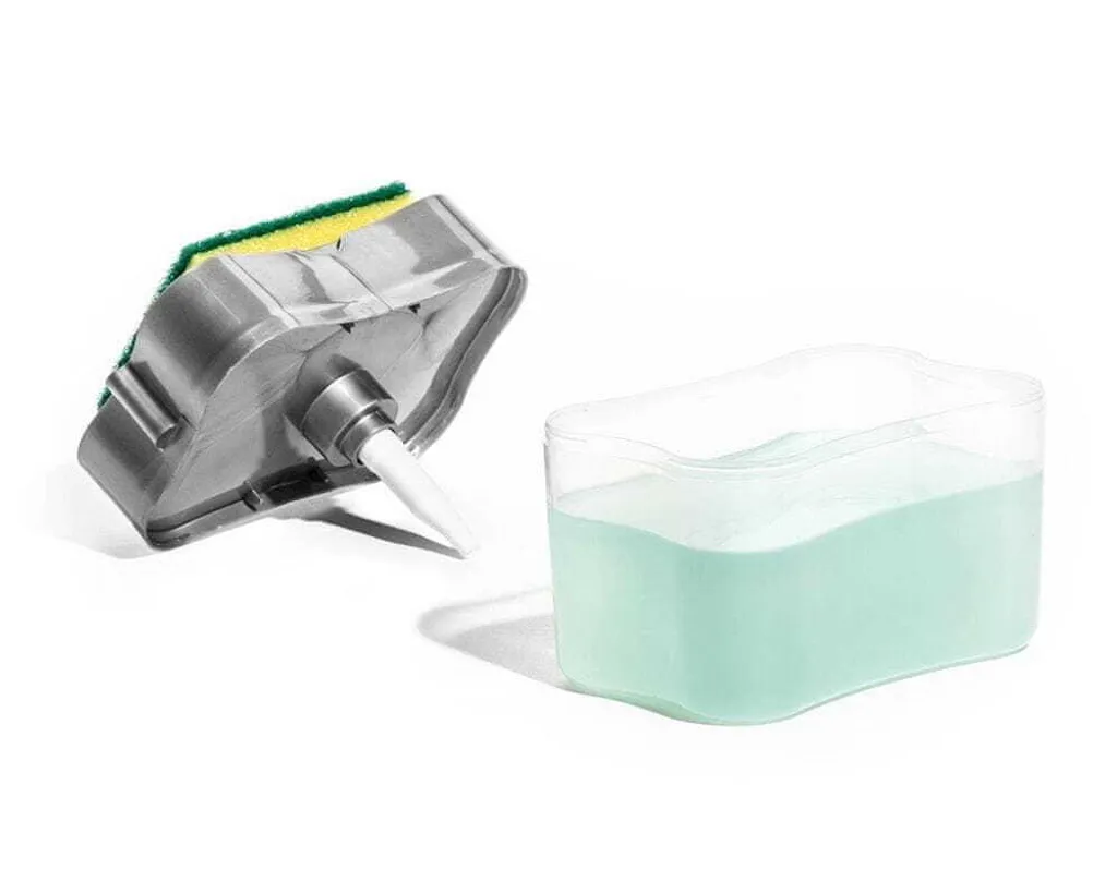 Distributeur de lessive avec éponge intégrée - Modèle Compact 380ml - 6