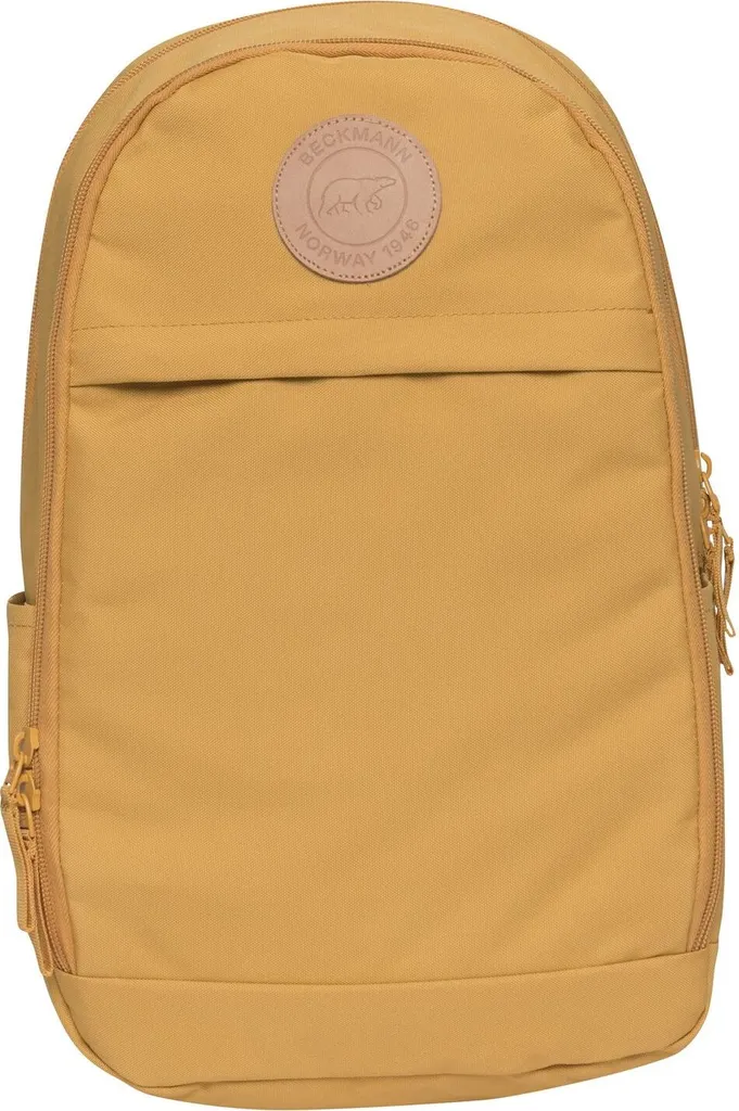Grand sac à dos de ville BECKMANN Midi 26 L jaune pour le travail et fac