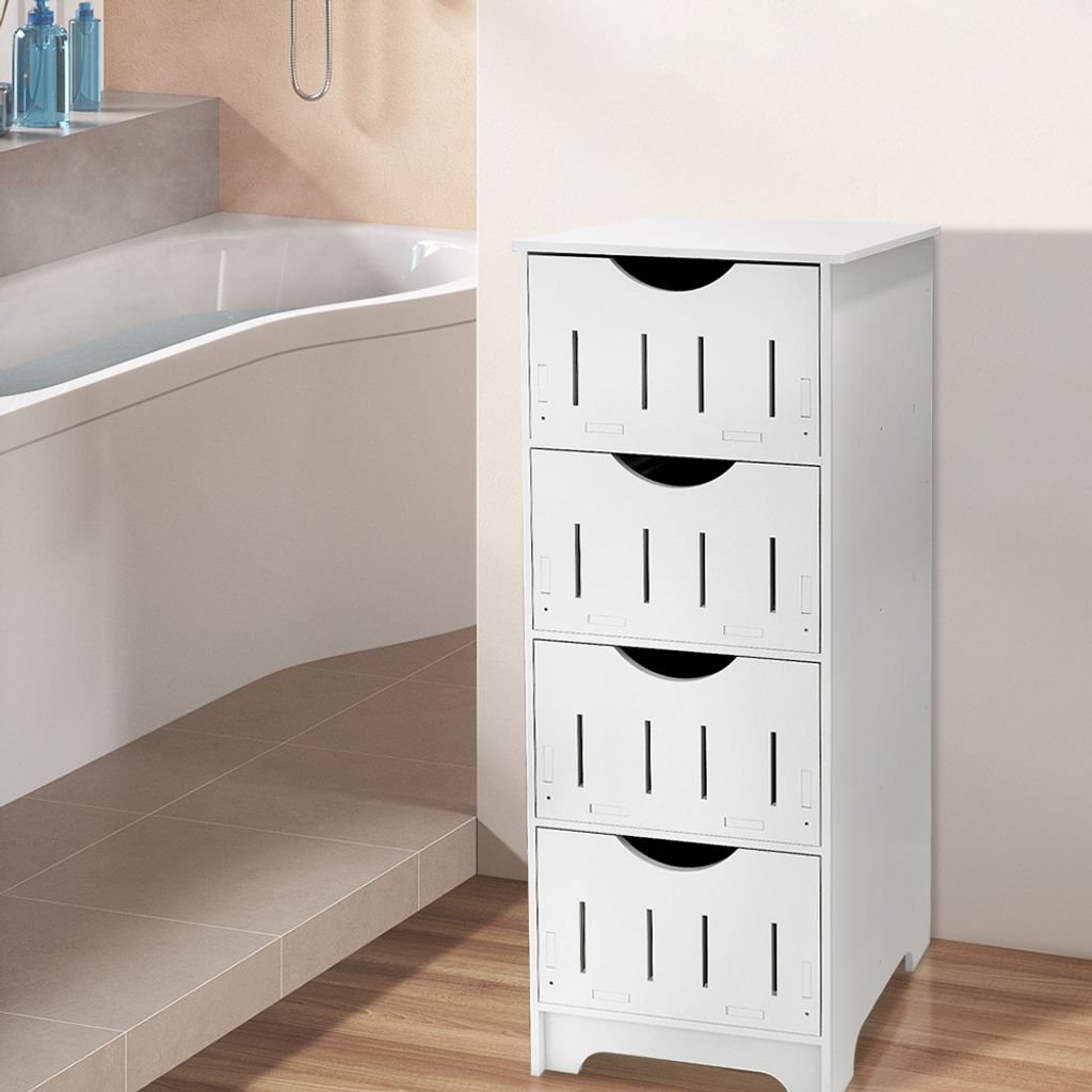 Badezimmerschrank mit 4 Schubladen,Freistehender Badschrank Produktbild 