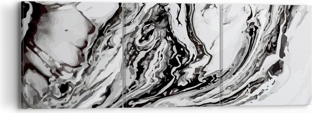 Bild auf Leinwand - Leinwandbild - Abstraktion modern - 90x30cm - Wand Bild - Wanddeko - Wandbilder - Leinwanddruck - Bilder - Kunstdruck - Wanddek...