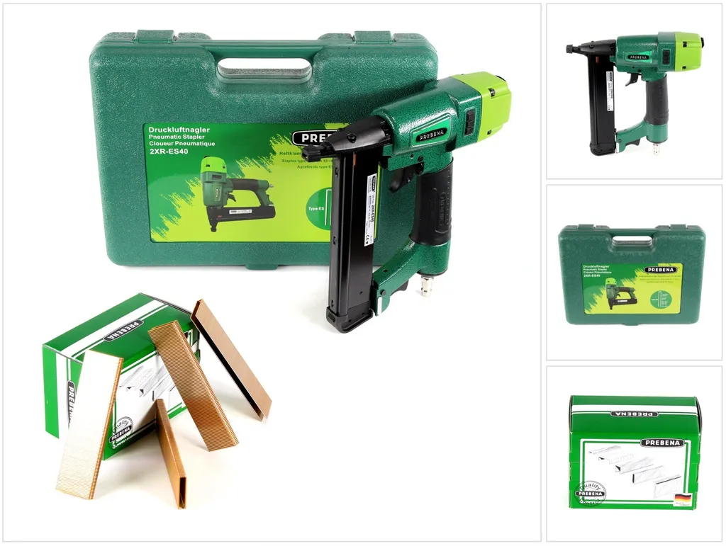Agrafeuse pneumatique pour bois Prebena 2XR-ES40 coffret complet