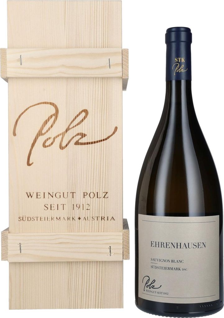 Polz Sauvignon Blanc Südsteiermark Ehrenhausen DAC 2022 13% Vol. 1,5l in Holzkiste