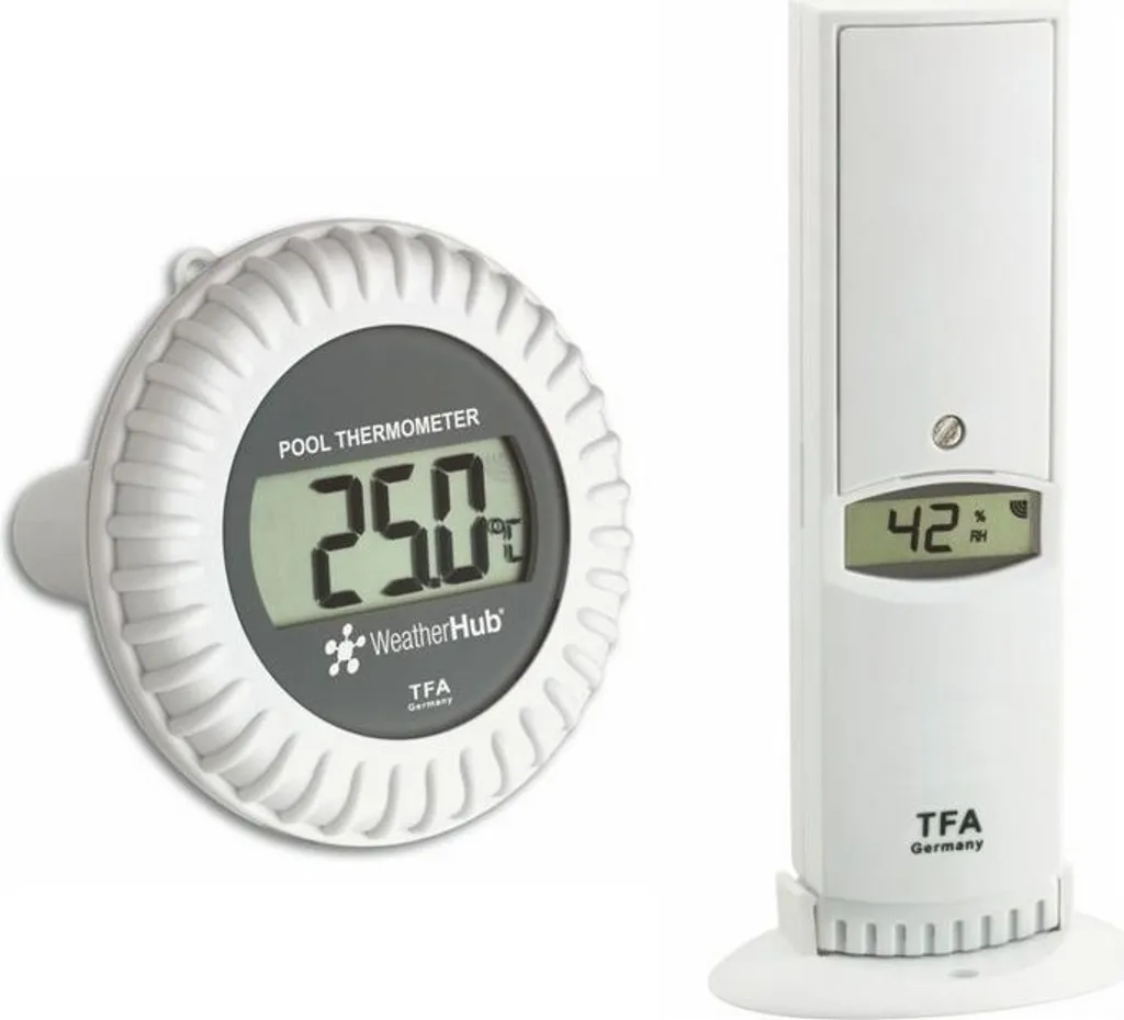 Alerte température eau piscine : Émetteur TFA WeatherHub 30.3310.02