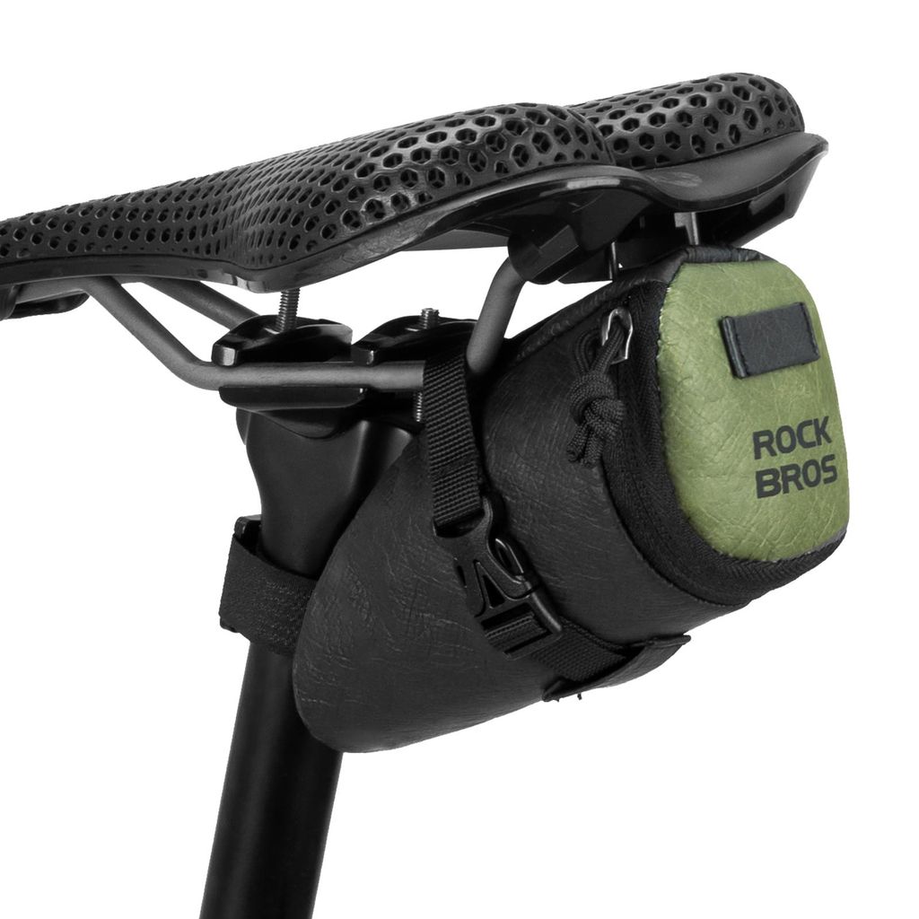 ROCKBROS Fahrrad Satteltaschen Ultralight Fahrradsatteltasche mit Klettverschluss Wasserabweisend für Rennrad MTB Faltrad 0,2L