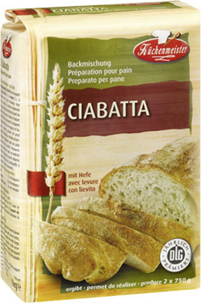 Küchenmeister Backmischung Ciabatta 10 x 1 kg
