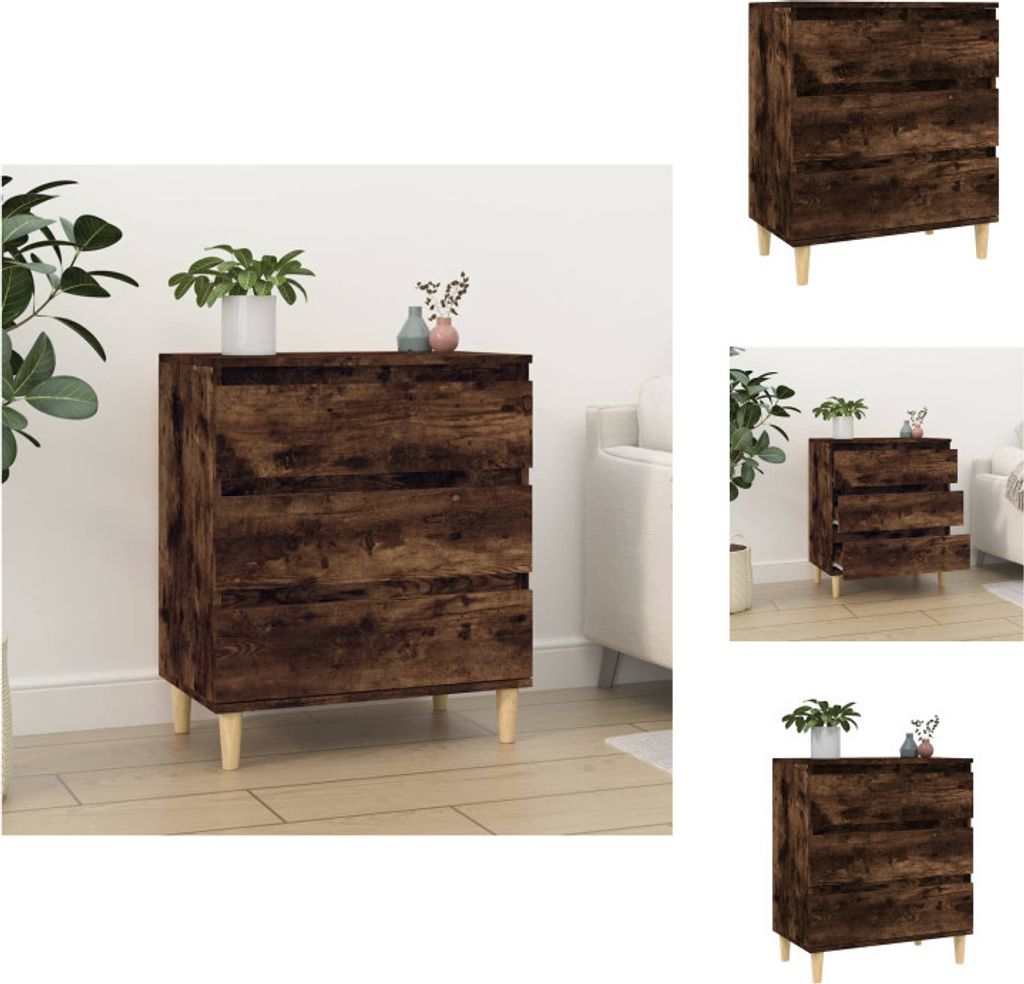 vidaXL Sideboard Räuchereiche 60x35x70 cm Holzwerkstoff -  Produktbild 