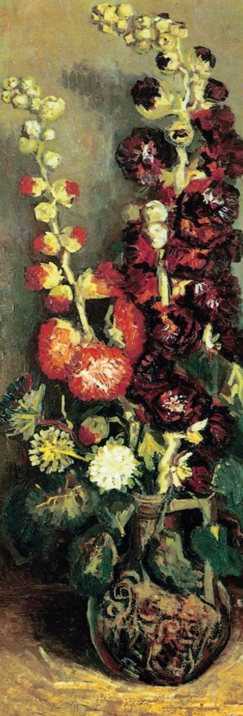 Vincent Van Gogh Kunstdruck Bild - Vase Mit Malven, 1886 (91 x 30 cm)