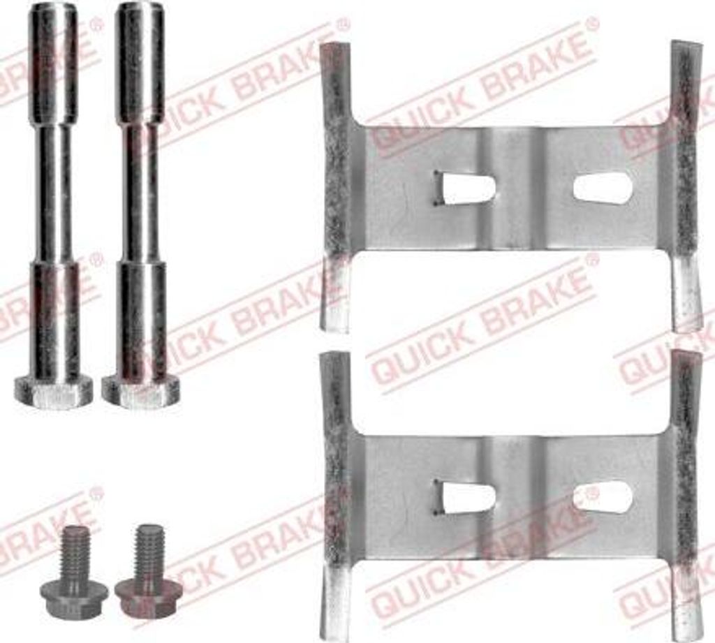 QUICK BRAKE 109-1658 Zubehörsatz, Scheibenbremsbeläge OE kompatibel mit Q7, Cayenne, XC90, Touareg