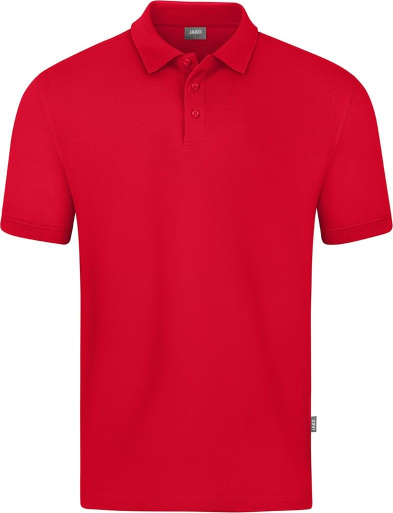 JAKO Uni Polo Doubletex, Farbe:rot, Größe:M