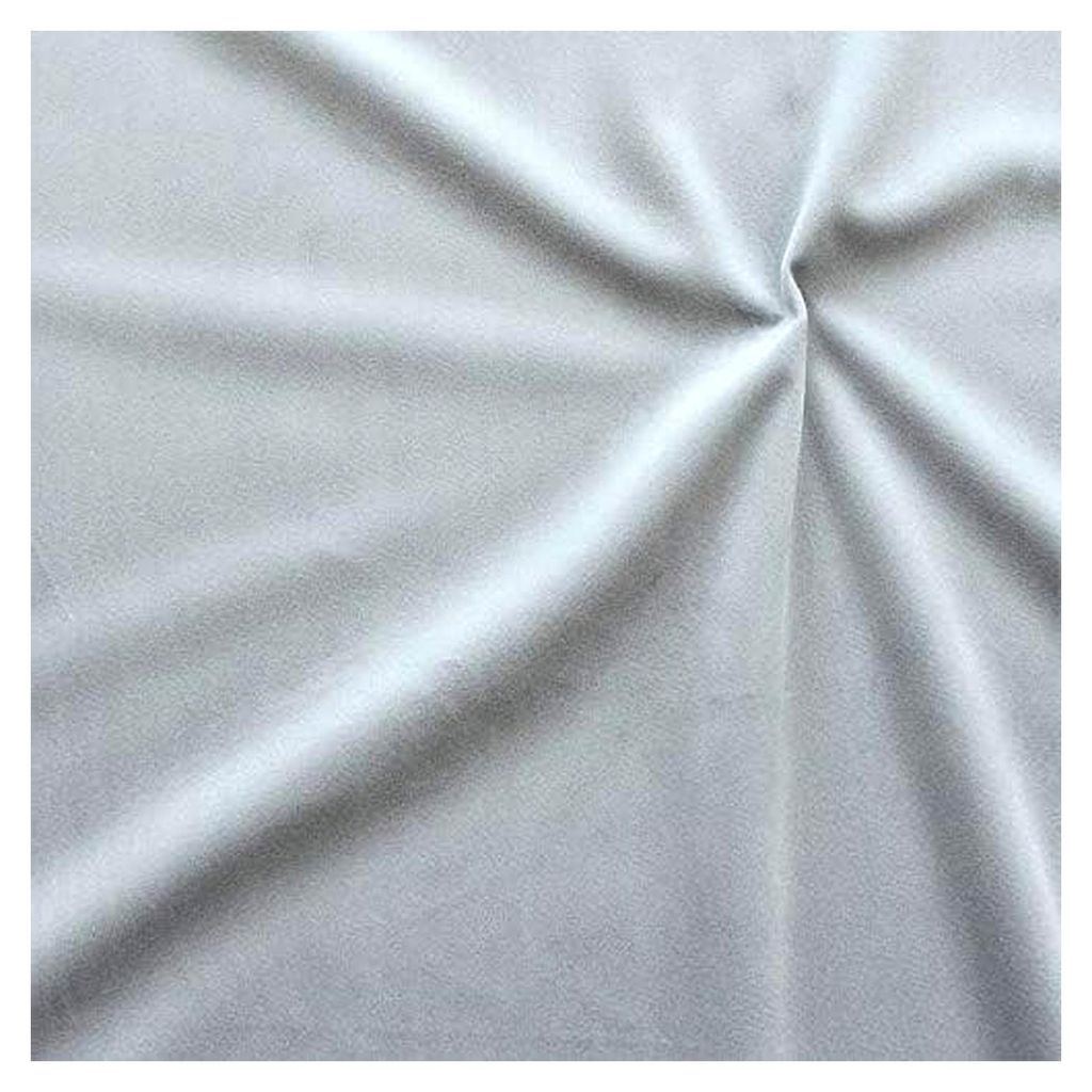 Microfaser Samtstoff Velvet Touch - Meterware, silber-grau - für leichte Polsterarbeiten, Heimaccessoires und Bekleidung
