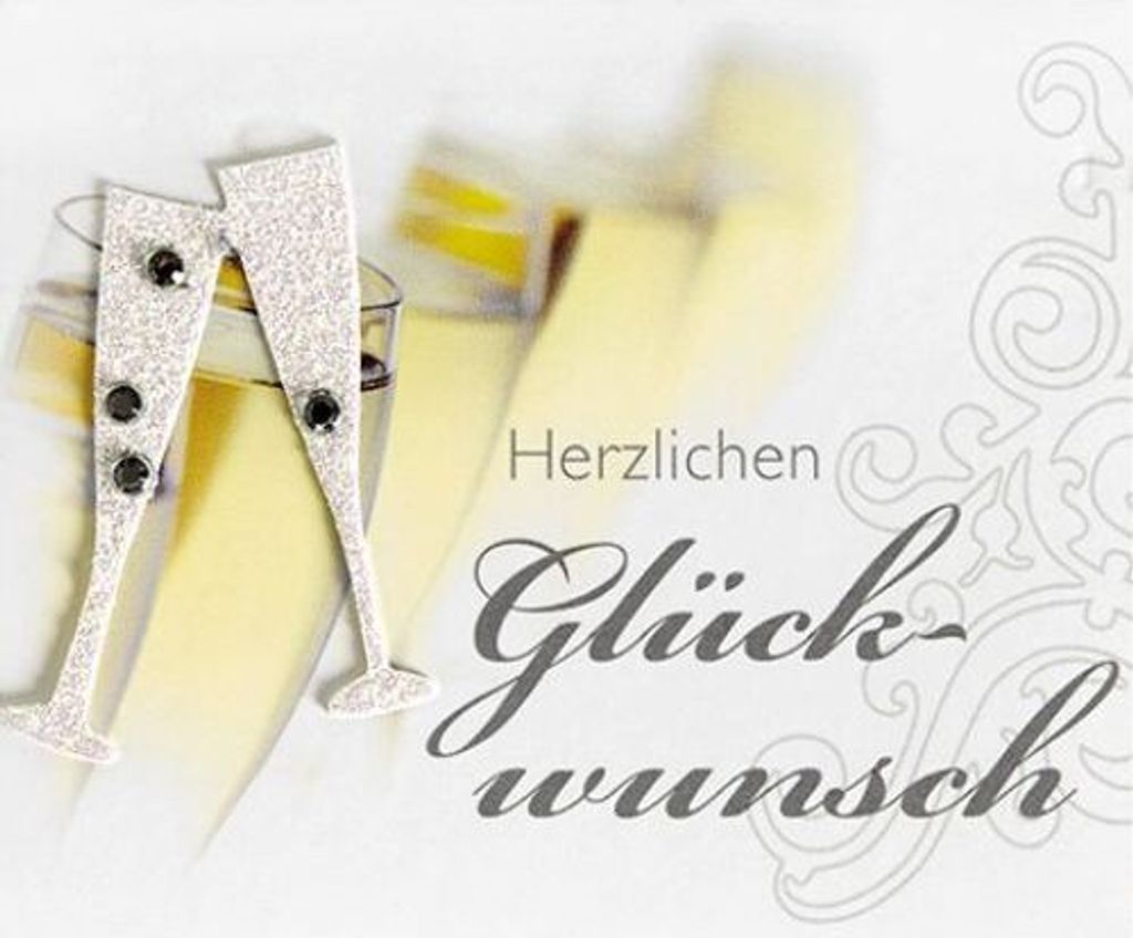 Allgemeine Wünsche Herzlichen Glückwunsch MidiKlammerkarte Blumenkä
