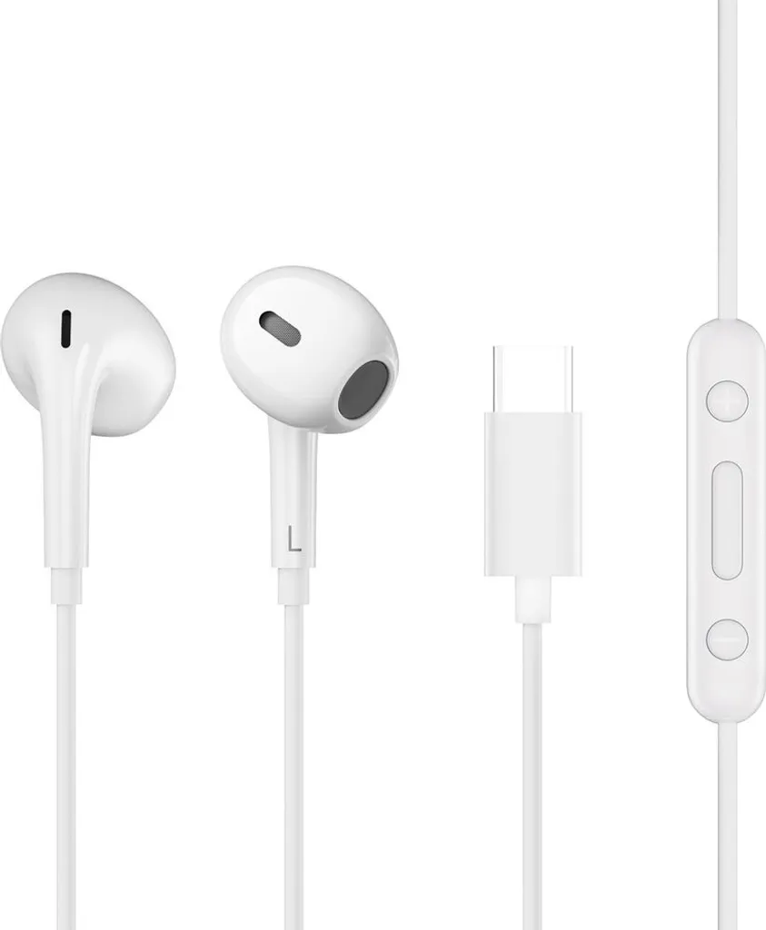 QCY LH1 In-Ear Kopfhörer Kabel Mikrofon Weiß