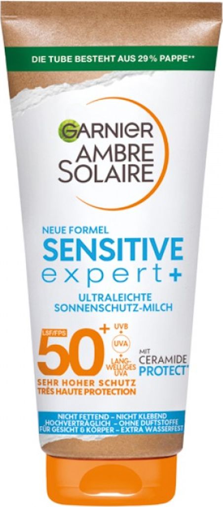 Garnier Ambre Solaire Sensitive Expert+ Milk SPF 50+ Sun Lotion 200ml