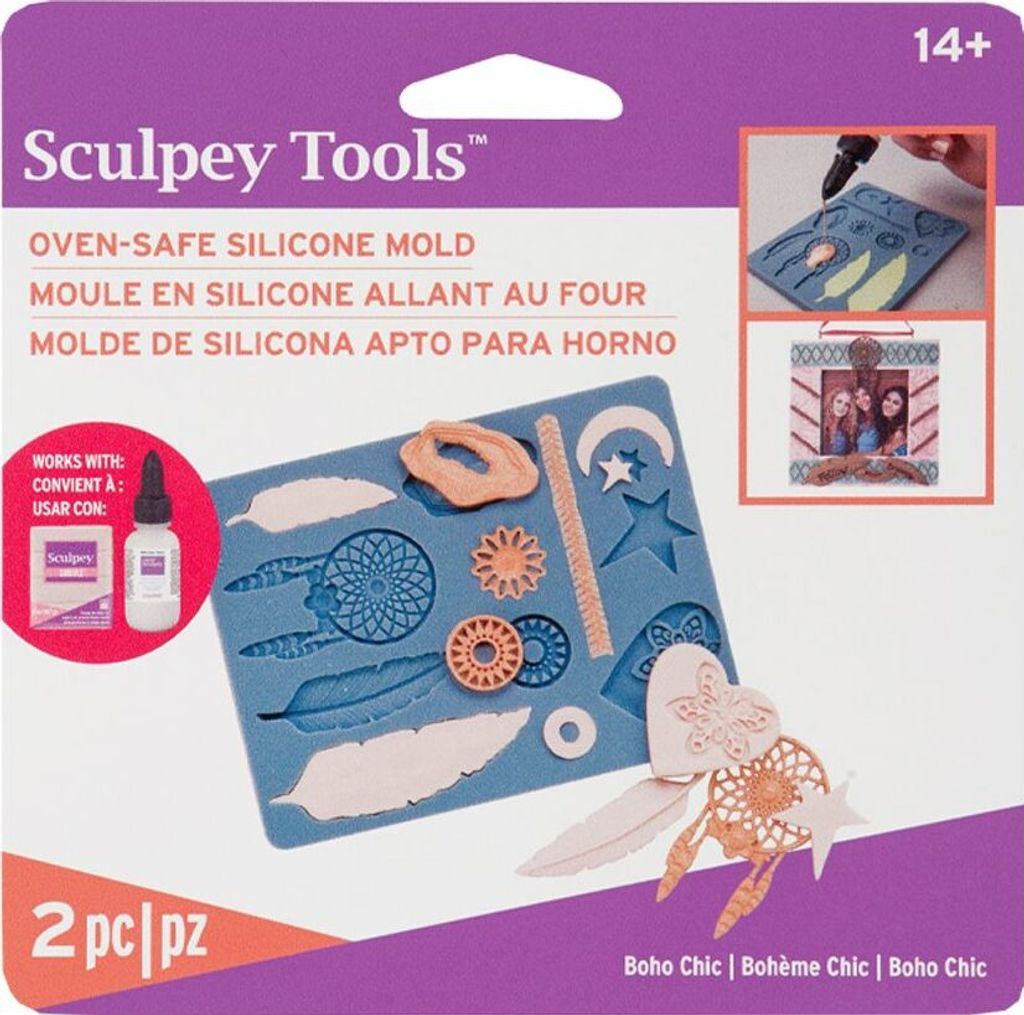 Forma silikonowa Sculpey Boho - 1 szt Zdjęcie produktu 