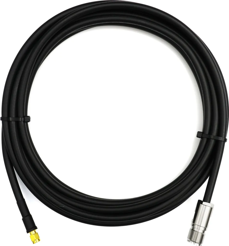 cavo coassiale UHF da SMA maschio a SO239 da 30 m - Cavo di prolunga SMA maschio / SO-239 resistente alle intemperie 8D-FB a bassissima perdita - Cavo PL a bassa perdita per antenne radio CB HAM Radio SWR Radio amatoriali - 3