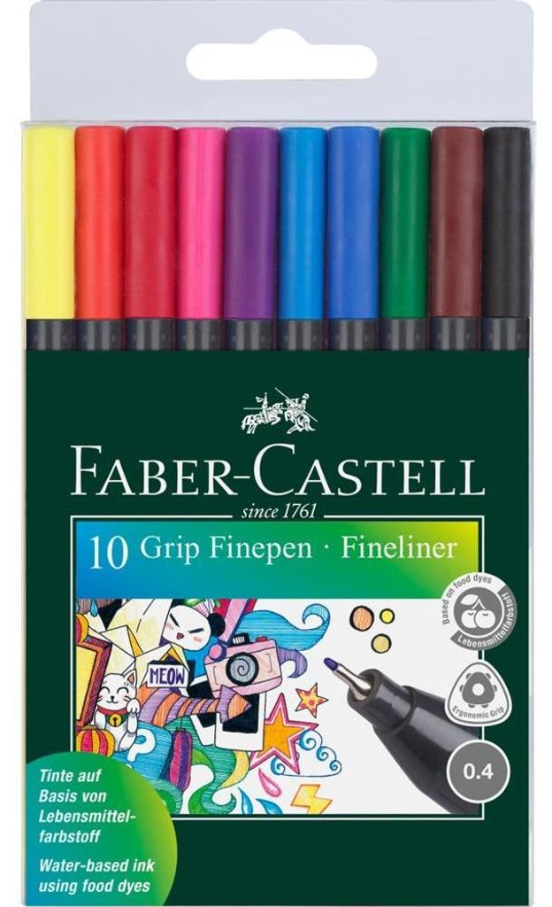 Faber-Castell Grip, Viacfarebný, Viacfarebný, 0,4 mm, Obrázok produktu 