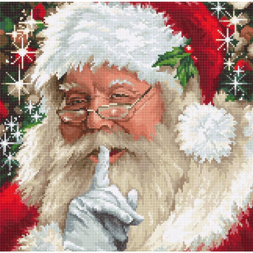 Luca-S Kreuzstich Set "Santa", Zählmuster, 26x25cm