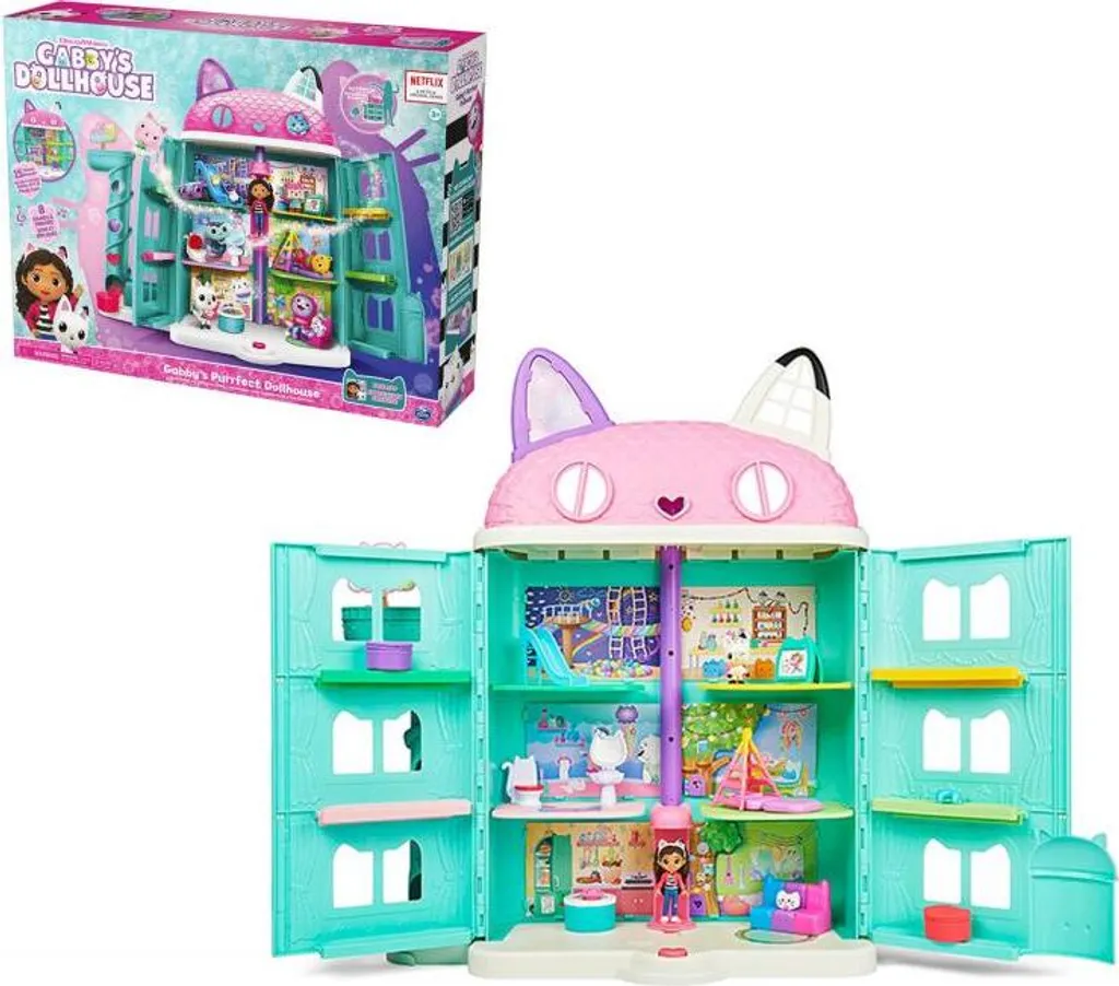 Maison de poupées Purrfect de Gabby avec ascenseur et surprises