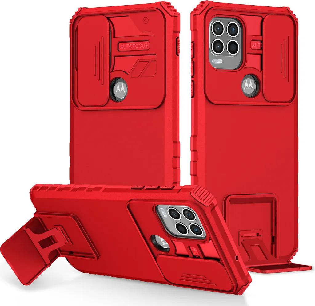 Custodia Motorola Moto G Stylus 5G Rossa: Robusta Protezione Militare
