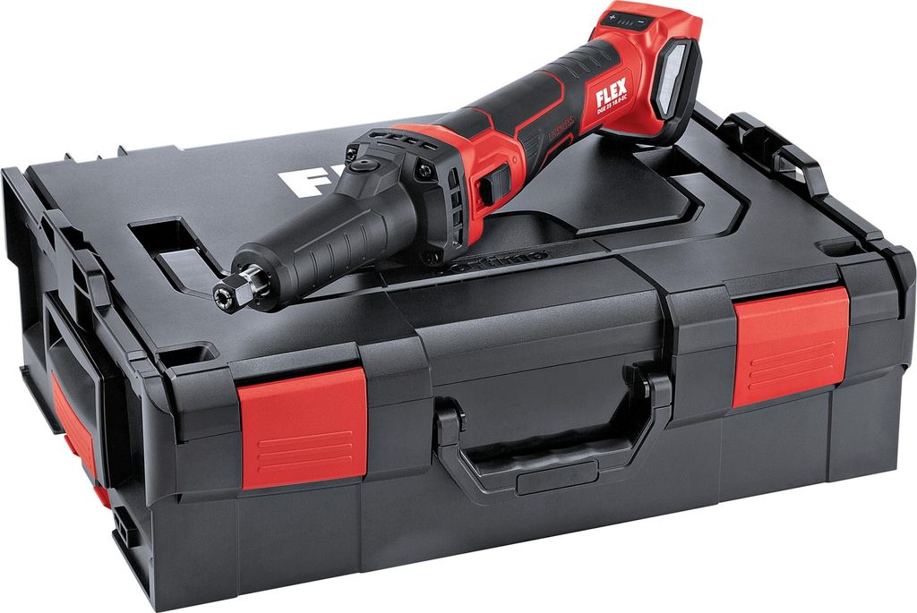 Flex Akku-Geradschleifer 18,0 V DGE 25 18.0-EC inkl. L-BOXX, mit variablem Drehzahlbereich