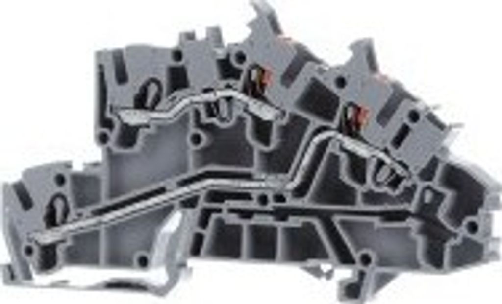 WAGO 2203-7542 Installationsetagen- klemme,L/L,Push-in CAGE CLAMP ,grau