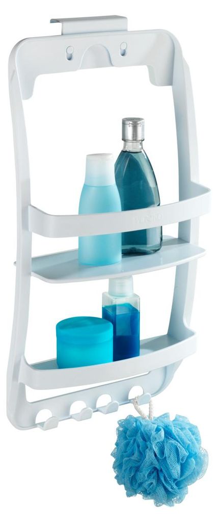 WENKO Bad Hänge Regal Aufbewahrung Dusche WC 2 Ablagen Korb Produktbild 