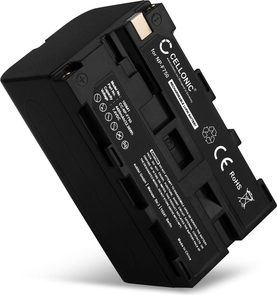 CELLONIC 1x Akku für Kamera Kompatibel mit Sony HVR-Z1, HXR-NX100, Kompatibel mit Z Cam E2, Kompatibel mit Sony NP-F970 - (4400mAh, 7.4V)