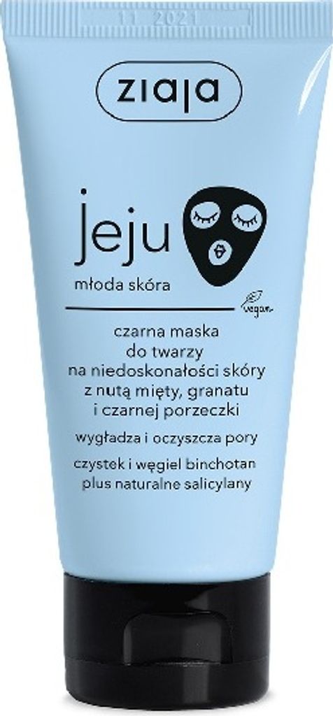 Ziaja Jeju Czarna maska do twarzy na niedoskonałości skóry, Zdjęcie produktu 