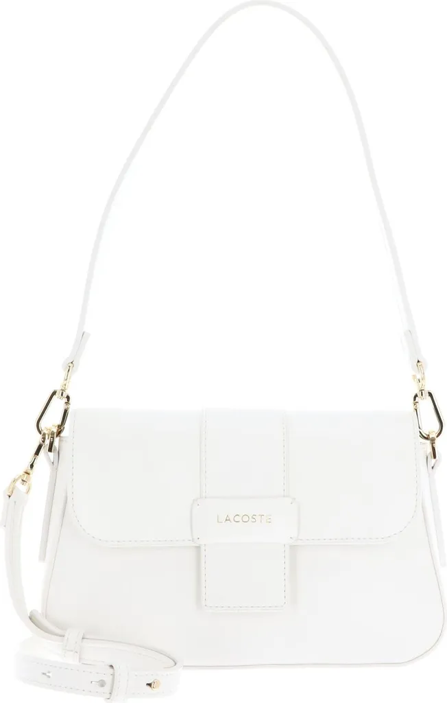 LACOSTE borsa a tracolla Flap Crossover Bag Farine bianco