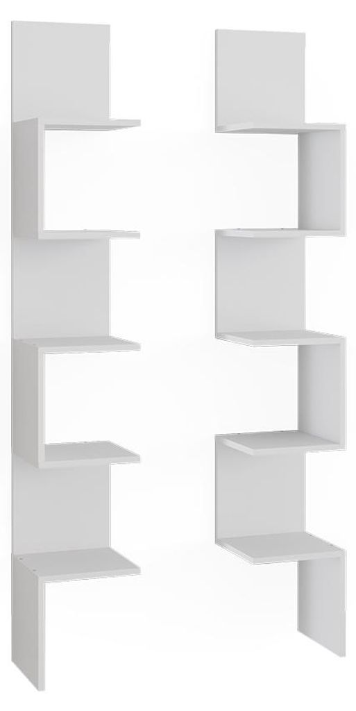 Mensola ad angolo Vicco Paolo Bianco 28 x 175.4 cm Set di Immagine del prodotto 