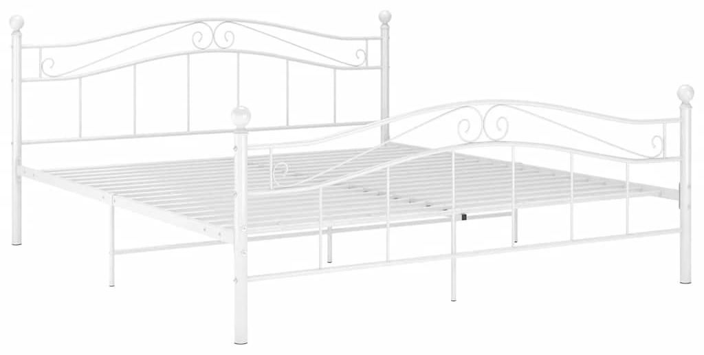 vidaXL Bett Weiß Metall 140x200 cm Produktbild 
