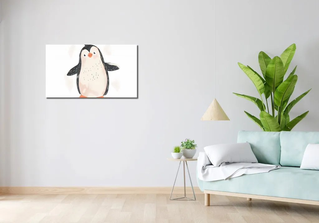 Déco Murale Pingouin 90x50 cm - Impression qualité premium durable - 2