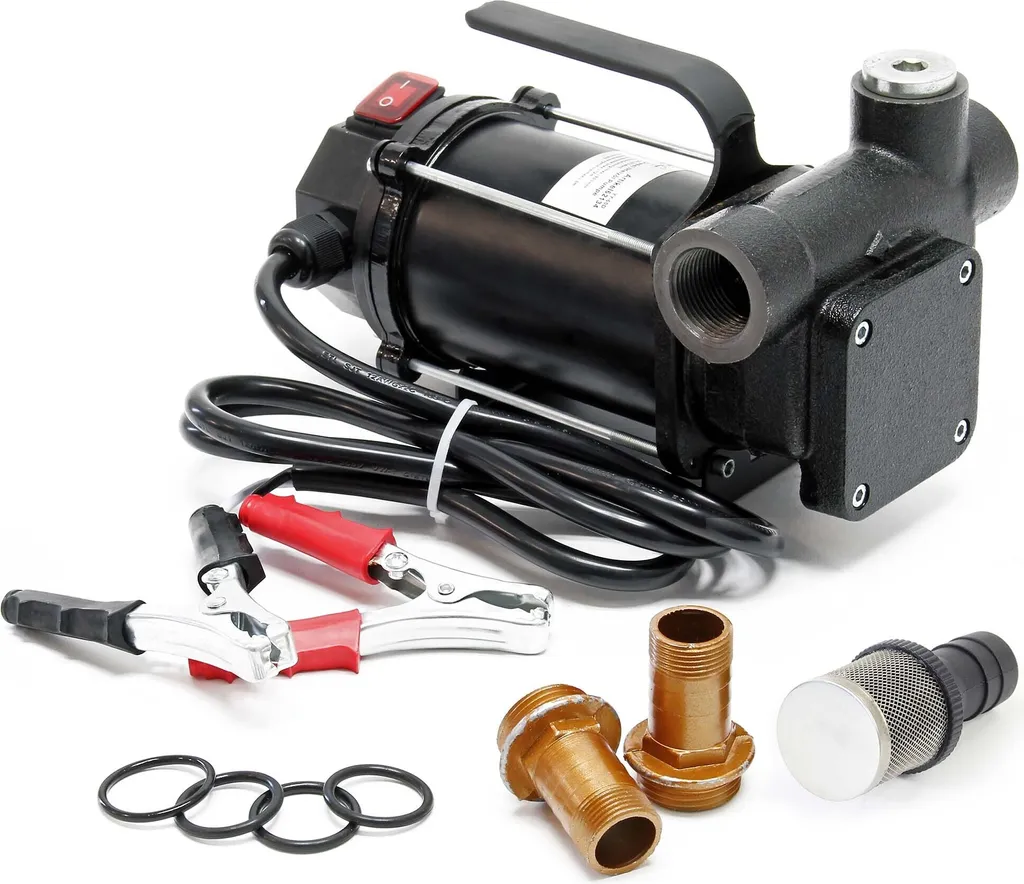 Pompe de Vidange Diesel 12V pour Tracteur et Camion - 80L/min 550W