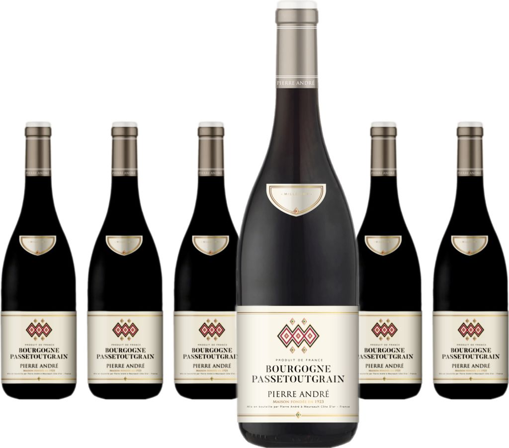 6 x Pierre André Bourgogne Passe-Tout-Grains