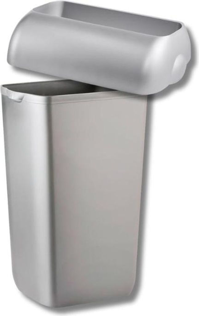 Set - Marplast Mülleimer 23L Satin MP 742 - mit Einwurf-Öffnung Deckel
