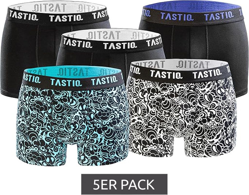 5er Pack TASTIQ Herren Boxershorts in Geschenkbox Produktbild 