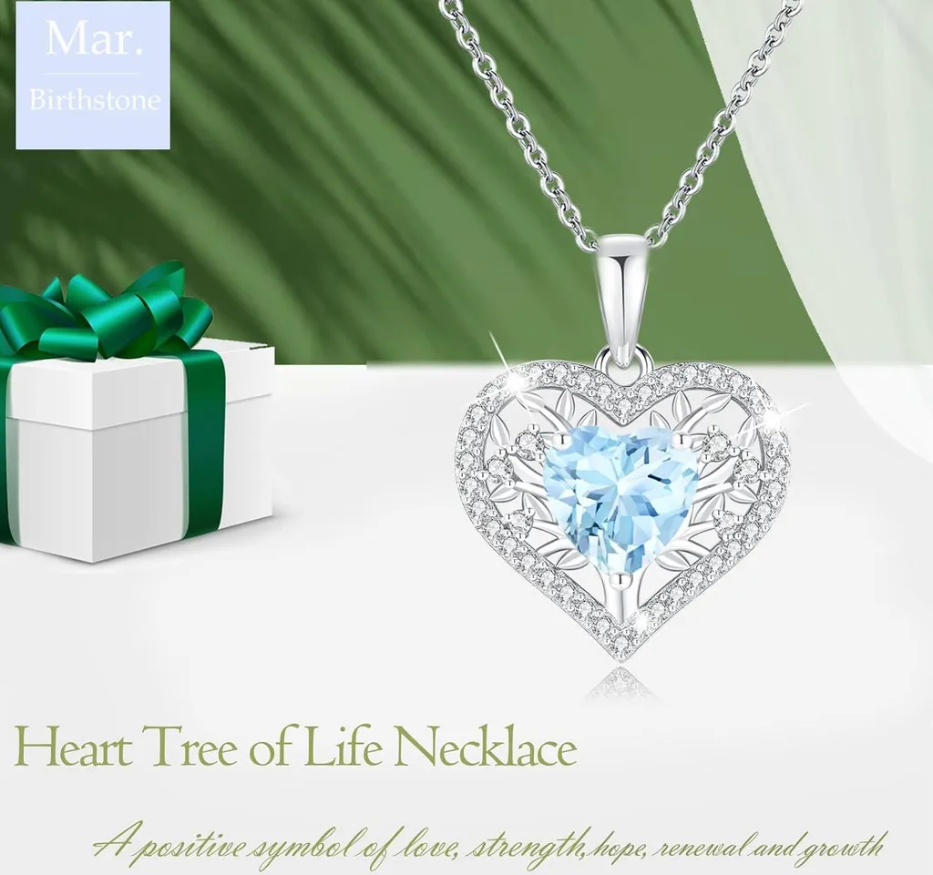 Collana Pendente LAVUMO Argento 925 Albero della Vita e Zirconi 5A - 7