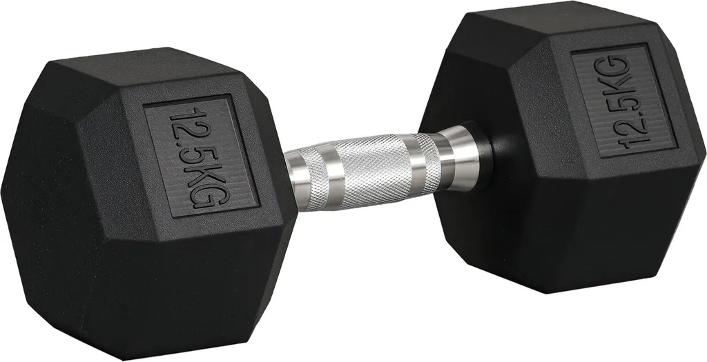 Haltère courte d'entraînement musculaire 12,5 kg musculation maison