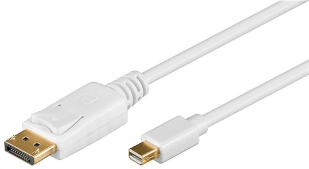 Goobay 32858 Mini DisplayPort Adapterkabel 1.2, , 1 m, Weiß - Mini DisplayPort-Stecker > DisplayPort-Stecker