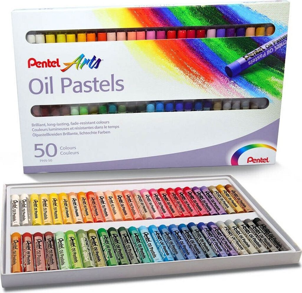 Pentel Ölpastellkreiden - 50-teiliges Set - Kunstzubehör Produktbild 