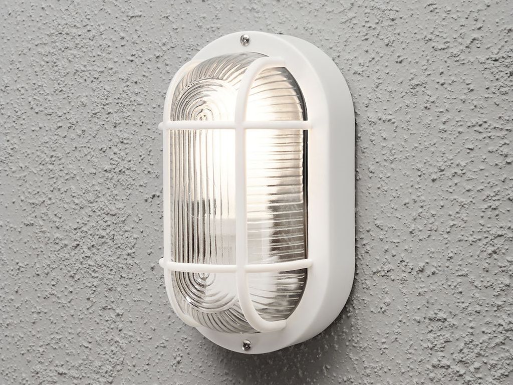 LED Kellerleuchte, Terrassenlampe zur Fassadenbeleuchtung, Außenleuchte Weiß