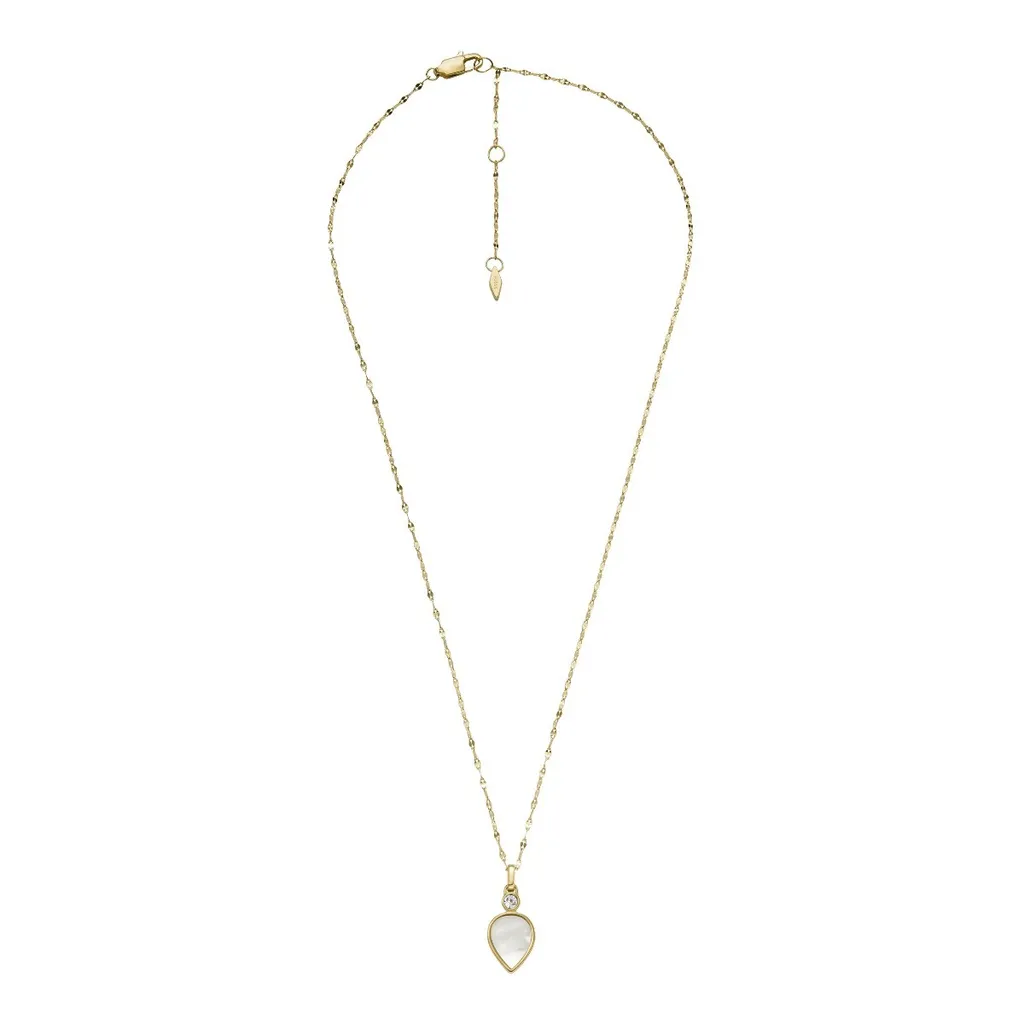 Collana Fossil JF04248710 Oro Giallo e Madreperla - Elegante 47 cm