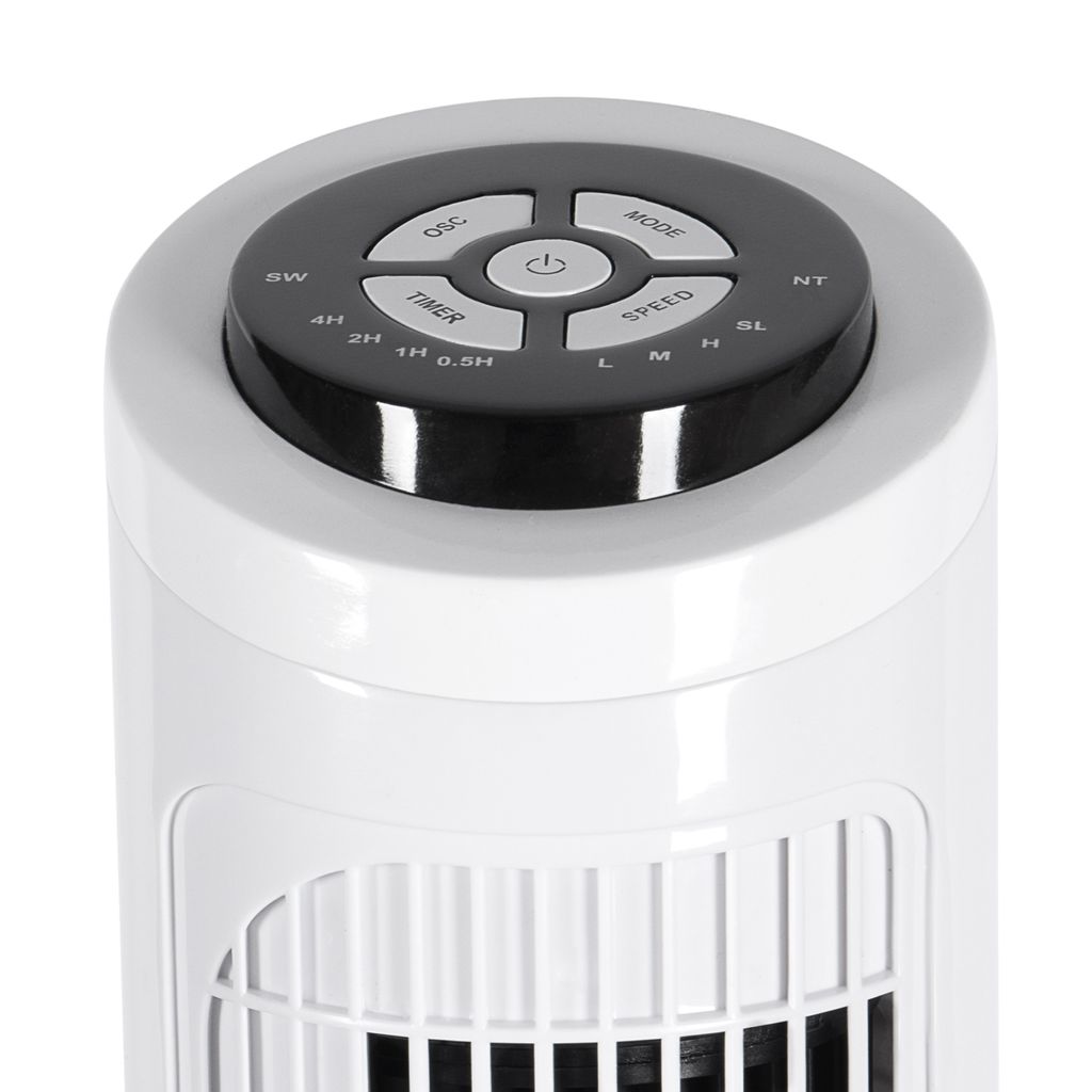Weiß TECVANCE Turmventilator Mit Fernbedienung Säulenventilator Standventilator
