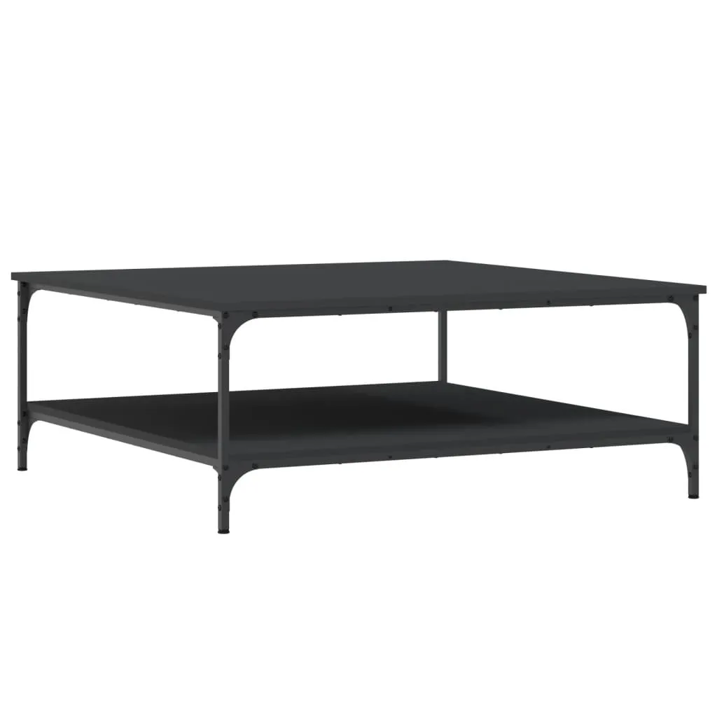 Tavolino da Salotto vidaXL Nero 100x100: Design Minimalista Industriale