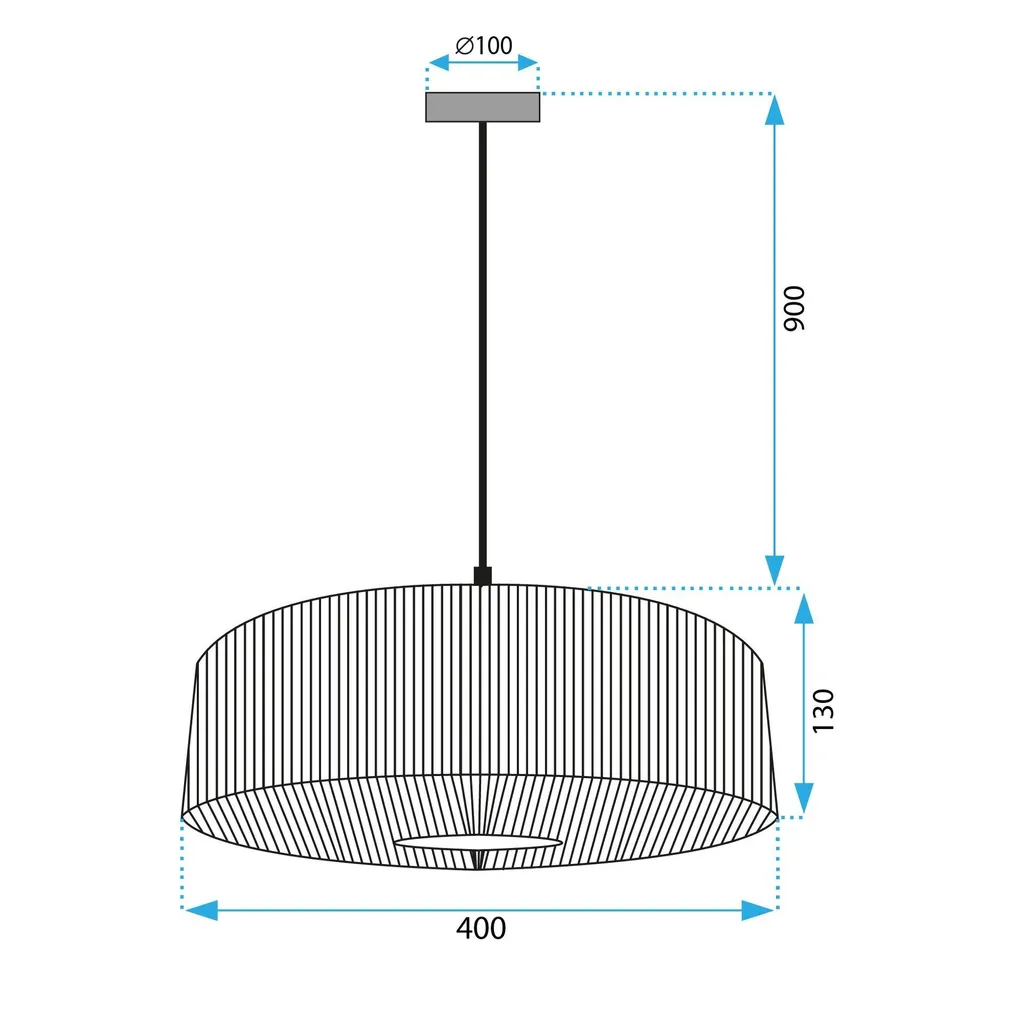 Suspension Toolight APP1294-1Pc - Éclairage Doux Contre Éblouissement - 8