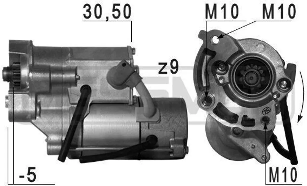 Démarreur électrique haute performance 12V pour Range Rover Evoque