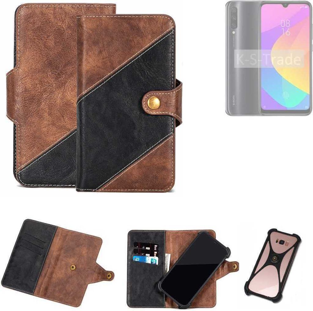 K-S-Trade Handyhülle Schutzhülle Bookstyle Case kompatibel mit Xiaomi Redmi A3 Klapphülle Cover Hülle Schutztasche 1x