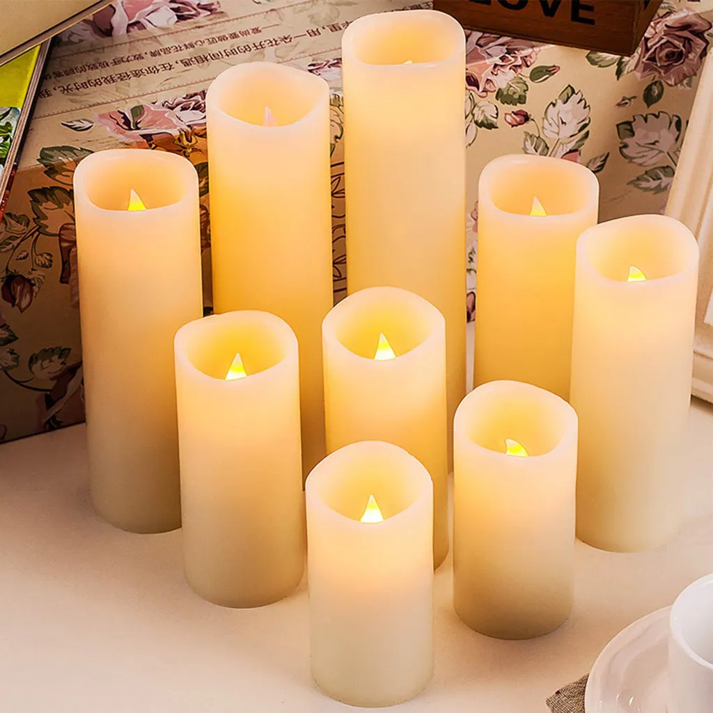 Bougies LED chauffe-plat à effet vacillant réaliste pour votre décoration